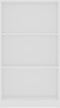 vidaXL - Boekenkast - met - 3 - schappen - 60x24x109 - cm - bewerkt - hout - wit