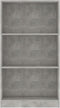 vidaXL - Boekenkast - met - 3 - schappen - 60x24x109 - cm - bewerkt - hout - betongrijs