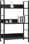 vidaXL - Boekenkast - met - 3 - schappen - 60x27,6x90,5 - cm - bewerkt - hout - zwart