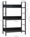 vidaXL - Boekenkast - met - 3 - schappen - 60x27,6x90,5 - cm - bewerkt - hout - zwart