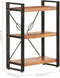 vidaXL - Boekenkast - met - 3 - schappen - 60x30x80 - cm - massief - acaciahout