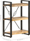 vidaXL - Boekenkast - met - 3 - schappen - 60x30x80 - cm - massief - mangohout