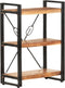 vidaXL - Boekenkast - met - 3 - schappen - 60x30x80 - cm - massief - acaciahout