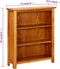 vidaXL - Boekenkast - met - 3 - schappen - 70x22,5x82 - cm - massief - eikenhout