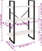 vidaXL - Boekenkast - met - 3 - schappen - 80x30x105 - cm - massief - grenenhout - wit