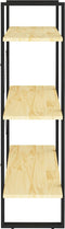 vidaXL - Boekenkast - met - 3 - schappen - 80x30x105 - cm - massief - grenenhout