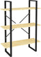 vidaXL - Boekenkast - met - 3 - schappen - 80x30x105 - cm - massief - grenenhout