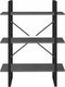 vidaXL - Boekenkast - met - 3 - schappen - 80x30x105 - cm - massief - grenenhout - grijs
