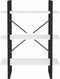 vidaXL - Boekenkast - met - 3 - schappen - 80x30x105 - cm - massief - grenenhout - wit