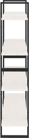 vidaXL - Boekenkast - met - 4 - schappen - 100x30x140 - cm - massief - grenenhout - wit