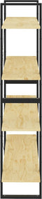 vidaXL - Boekenkast - met - 4 - schappen - 100x30x140 - cm - massief - grenenhout