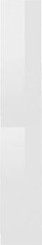 vidaXL - Boekenkast - met - 4 - schappen - 40x24x142 - cm - hout - hoogglans - wit