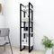 vidaXL - Boekenkast - met - 4 - schappen - 40x30x140 - cm - bewerkt - hout - wit