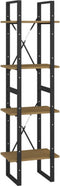 vidaXL - Boekenkast - met - 4 - schappen - 40x30x140 - cm - massief - grenenhout