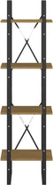 vidaXL - Boekenkast - met - 4 - schappen - 40x30x140 - cm - massief - grenenhout