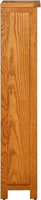 vidaXL - Boekenkast - met - 4 - schappen - 45x22x110 - cm - massief - eikenhout