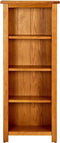 vidaXL - Boekenkast - met - 4 - schappen - 45x22x110 - cm - massief - eikenhout