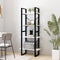 vidaXL - Boekenkast - met - 4 - schappen - 60x30x140 - cm - massief - grenenhout - wit