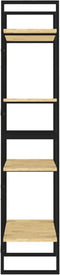 vidaXL - Boekenkast - met - 4 - schappen - 60x30x140 - cm - massief - grenenhout