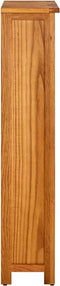 vidaXL - Boekenkast - met - 4 - schappen - 70x22x110 - cm - massief - eikenhout