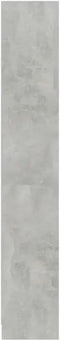 vidaXL - Boekenkast - met - 4 - schappen - 80x24x142 - cm - bewerkt - hout - betongrijs