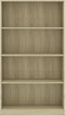 vidaXL - Boekenkast - met - 4 - schappen - 80x24x142 - cm - bewerkt - hout - sonoma - eik