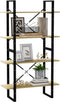 vidaXL - Boekenkast - met - 4 - schappen - 80x30x140 - cm - hout - sonoma - eiken