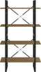 vidaXL - Boekenkast - met - 4 - schappen - 80x30x140 - cm - massief - grenenhout