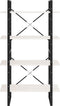 vidaXL - Boekenkast - met - 4 - schappen - 80x30x140 - cm - massief - grenenhout - wit