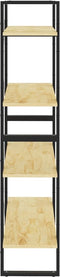 vidaXL - Boekenkast - met - 4 - schappen - 80x30x140 - cm - massief - grenenhout