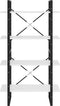 vidaXL - Boekenkast - met - 4 - schappen - 80x30x140 - cm - spaanplaat - wit