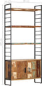 vidaXL - Boekenkast - met - 4 - schappen - 80x30x180 - cm - massief - gerecycled - hout