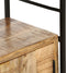 vidaXL - Boekenkast - met - 4 - schappen - 80x30x180 - cm - ruw - mangohout