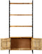 vidaXL - Boekenkast - met - 4 - schappen - 80x30x180 - cm - ruw - mangohout