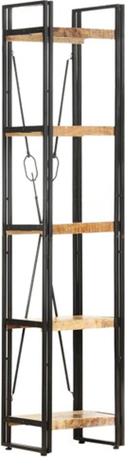 vidaXL - Boekenkast - met - 5 - schappen - 40x30x180 - cm - massief - mangohout