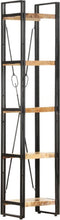 vidaXL - Boekenkast - met - 5 - schappen - 40x30x180 - cm - massief - mangohout