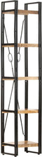vidaXL - Boekenkast - met - 5 - schappen - 40x30x180 - cm - massief - mangohout