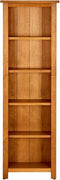 vidaXL - Boekenkast - met - 5 - schappen - 45x22x140 - cm - massief - eikenhout