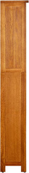 vidaXL - Boekenkast - met - 5 - schappen - 45x22x140 - cm - massief - eikenhout
