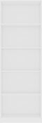 vidaXL - Boekenkast - met - 5 - schappen - 60x24x175 - cm - bewerkt - hout - wit