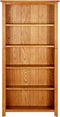 vidaXL - Boekenkast - met - 5 - schappen - 70x22x140 - cm - massief - eikenhout