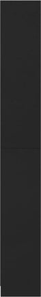 vidaXL - Boekenkast - met - 5 - schappen - 80x24x175 - cm - bewerkt - hout - zwart