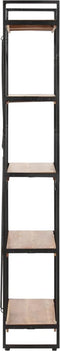 vidaXL - Boekenkast - met - 5 - schappen - 90x30x180 - cm - massief - acaciahout