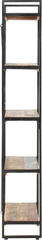 vidaXL - Boekenkast - met - 5 - schappen - 90x30x180 - cm - massief - gerecycled - hout
