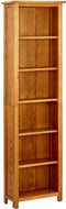 vidaXL - Boekenkast - met - 6 - schappen - 52x22x180 - cm - massief - eikenhout