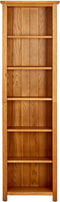 vidaXL - Boekenkast - met - 6 - schappen - 52x22x180 - cm - massief - eikenhout