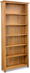 vidaXL - Boekenkast - met - 6 - schappen - 80x22,5x180 - cm - massief - eikenhout
