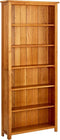 vidaXL - Boekenkast - met - 6 - schappen - 80x22,5x180 - cm - massief - eikenhout