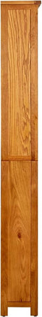 vidaXL - Boekenkast - met - 6 - schappen - 80x22,5x180 - cm - massief - eikenhout