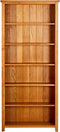vidaXL - Boekenkast - met - 6 - schappen - 80x22,5x180 - cm - massief - eikenhout